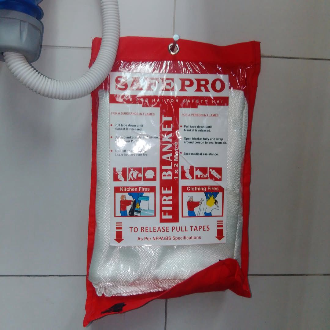 Zambani Rock Fire SafePro fire blanket 1x2 metre safety equipment in Kenya