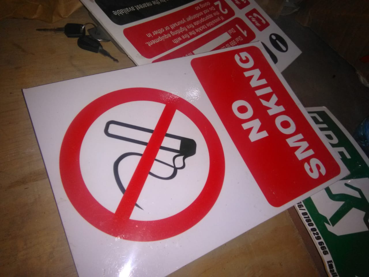Zambani Rock Fire no smoking and fire safety signage supply in Kenya