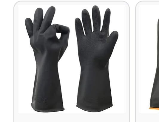 Zambani Rock Fire protective gloves and PPE used during equipment maintenance in Kenya